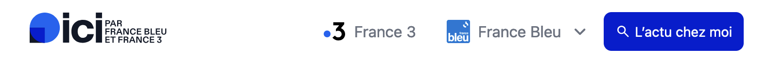 İCİ PAR FANCE BLEU ET FRANCE 3. 3 France 3. bleu France Bleu. L'actu chez moi