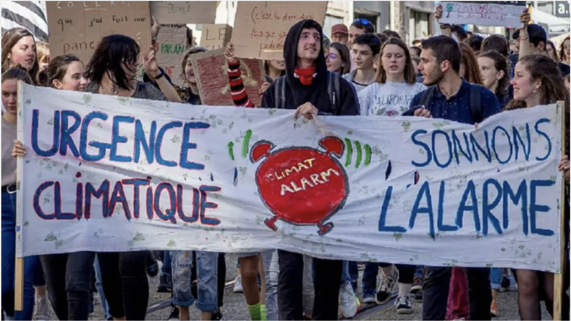 URGENCE CLIMATIQUE. CLIMAT ALARM. SONNONS L'ALARME